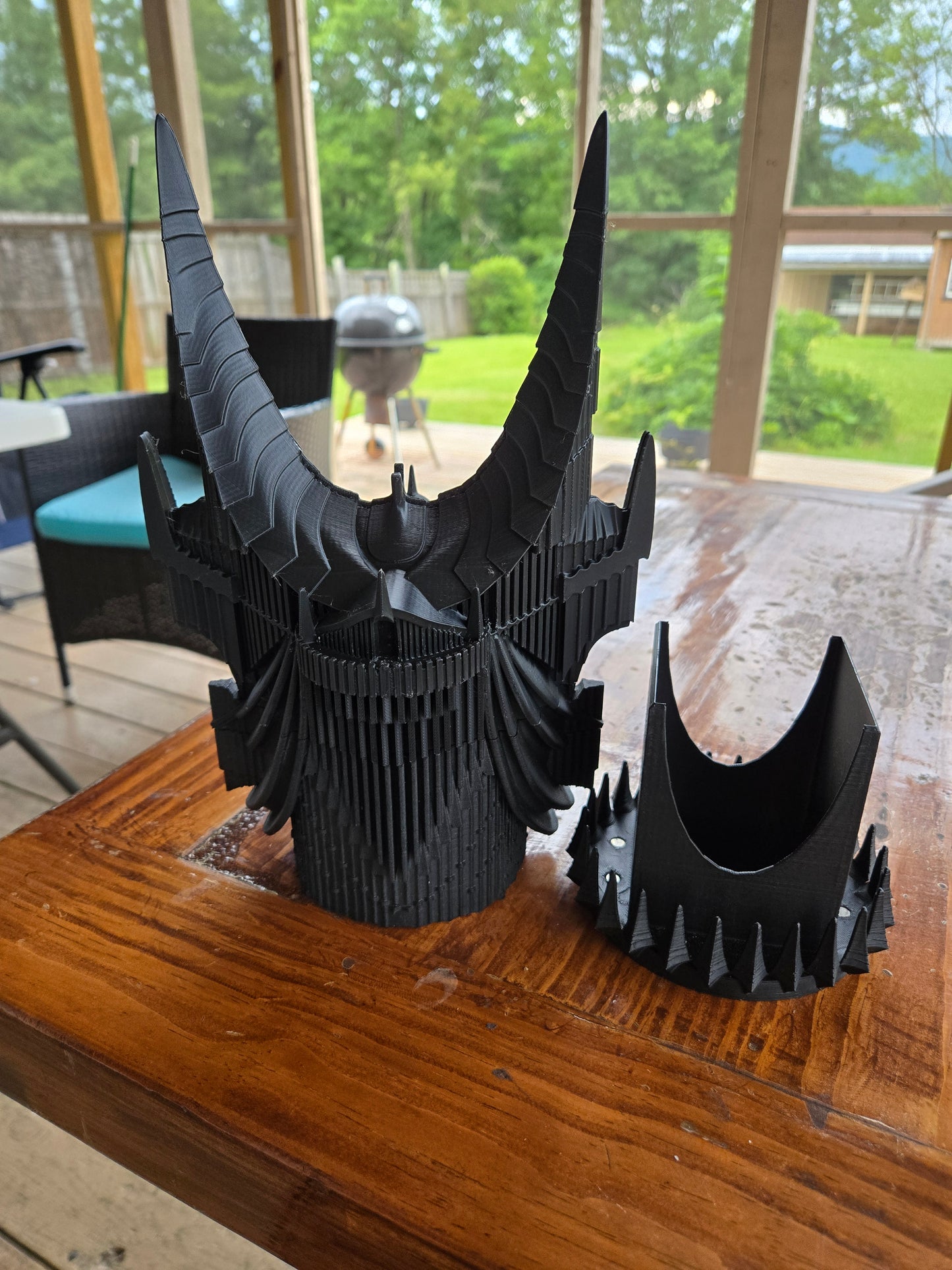3D printed Sauron's Tower Deck Box