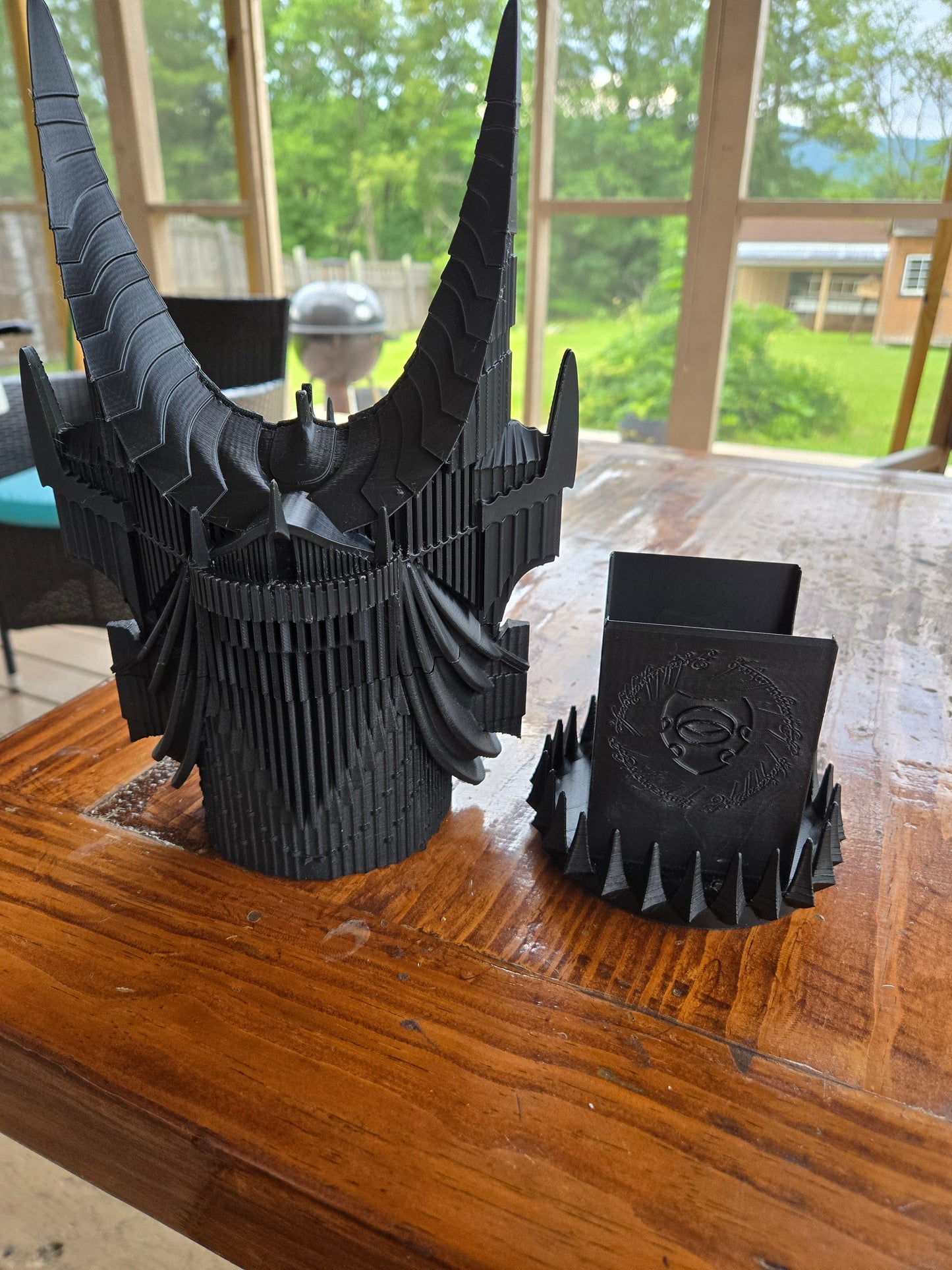 3D printed Sauron's Tower Deck Box